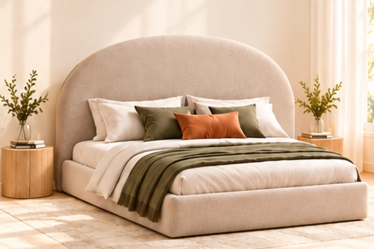Headboard: Flowing shape